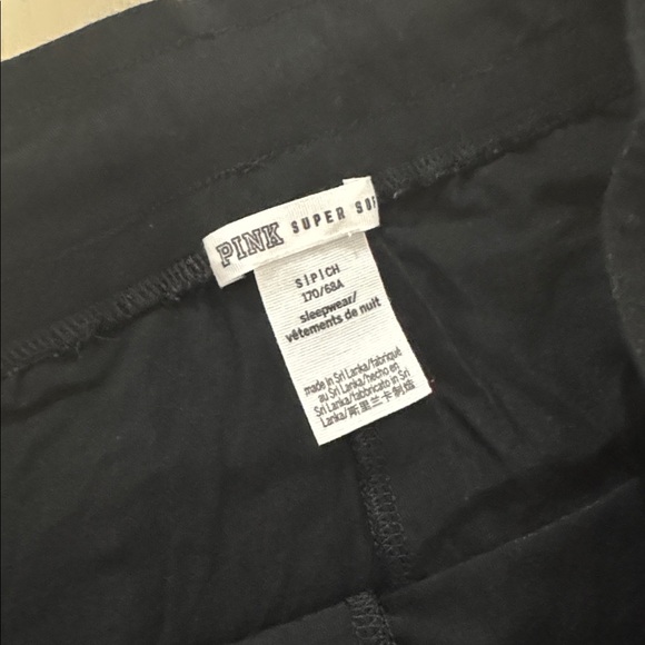 PINK Victoria's Secret Women’s Black Lounge Pants Joggers Size S - Picture 5 of 6